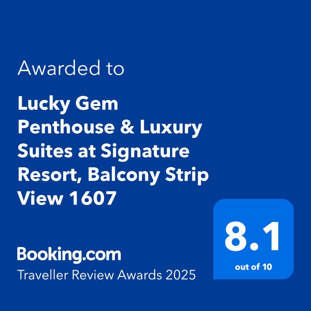 Lucky Gem Penthouse & Luxury Suites At Signature Resort, Balcony Strip View 1607 Лас-Вегас Экстерьер фото